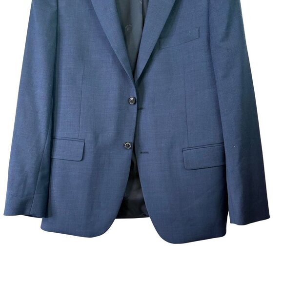 Tommy Hilfiger Men's 52% Wool Navy Blue Two Button Blazer Jacket Size 42R - Picture 6 of 15